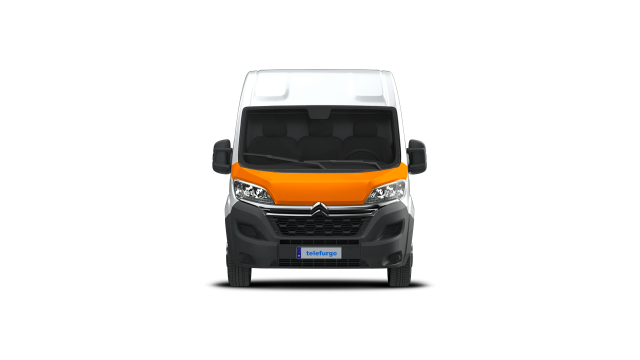 Furgoneta 8 a 10m3 vista frontal